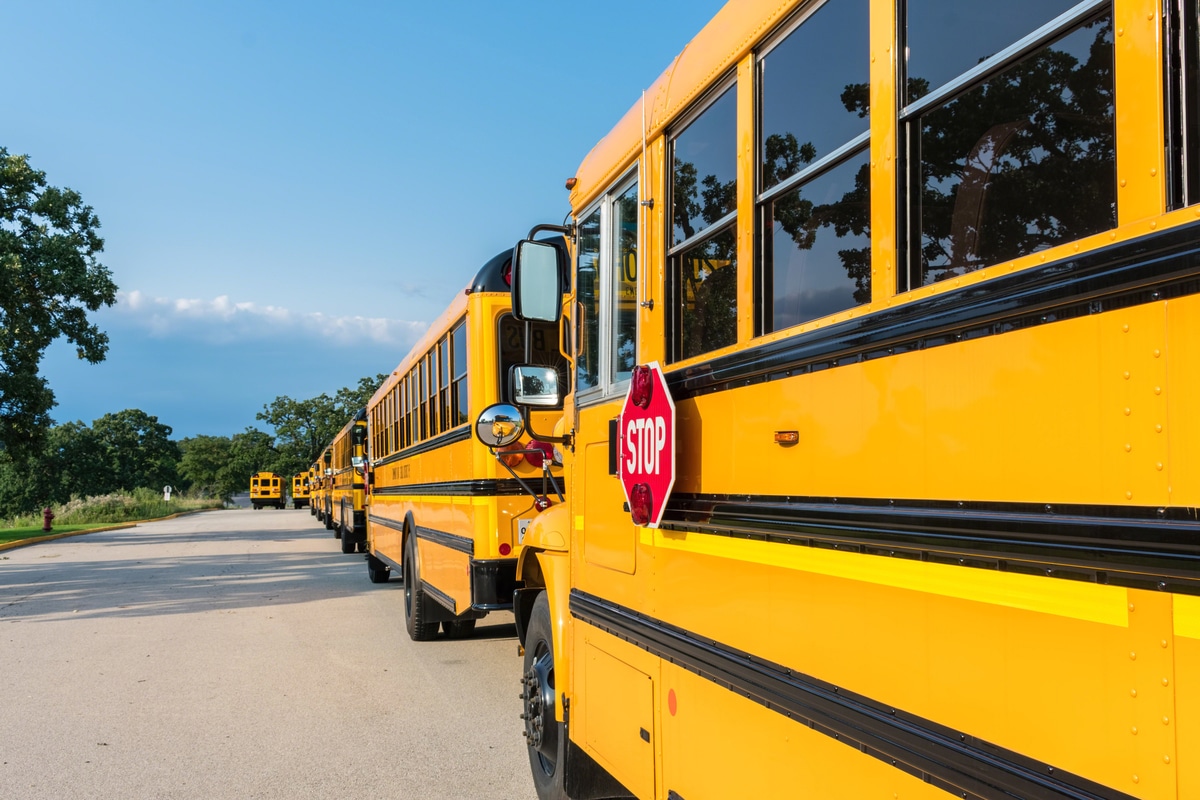 Stop Sign On School Bus